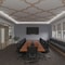 Ekena Millwork 66 56W x 66 56H x 38T Large May Decorative Fretwork Wood Ceiling Panels, Hickory CELW67X67X0375MAYHI - alternate 5